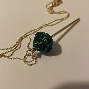 Green lollipop necklace